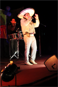 José Alejandro, el Charro Indiano, en su presentación el día jueves de la Semana Naranjalina.