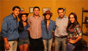 Parte del equipo organizador de la Semana Naranjalina